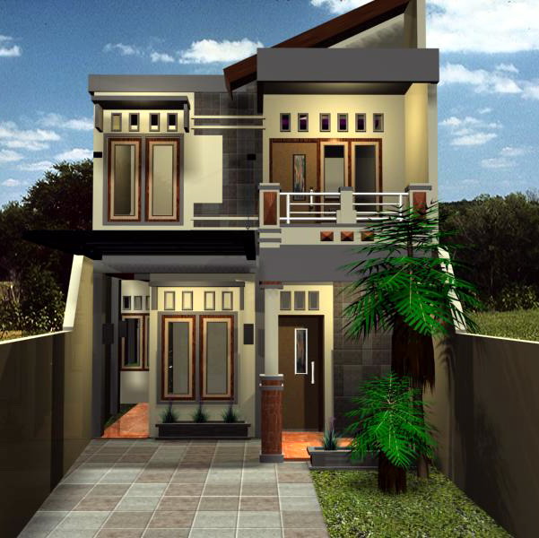 Contoh Desain Rumah Minimalis 2 Lantai