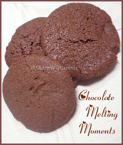 Eggless Melting Moments - Choco Cookies