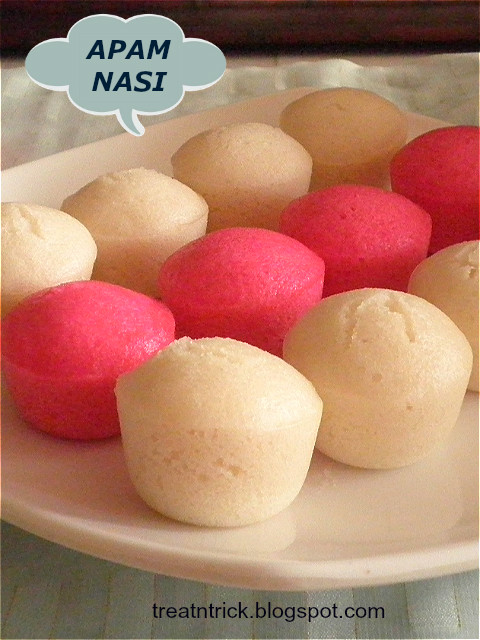 TREAT & TRICK: APAM NASI (STEAMED RICE CAKE)