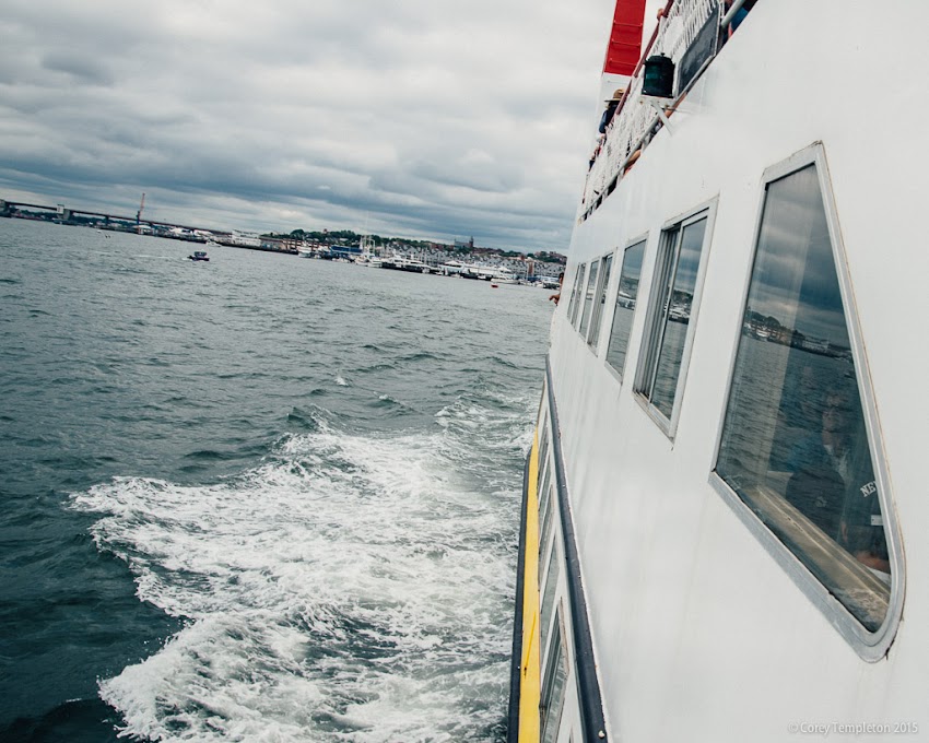 August 2015 Portland, Maine USA Casco Bay Lines Ferry boat to Peaks Island. Photo by Corey Templeton.