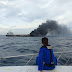 Ditpolairud Polda NTB Evakuasi ABK dan Bantu Pemadaman Kapal Terbakar di Ampenan 