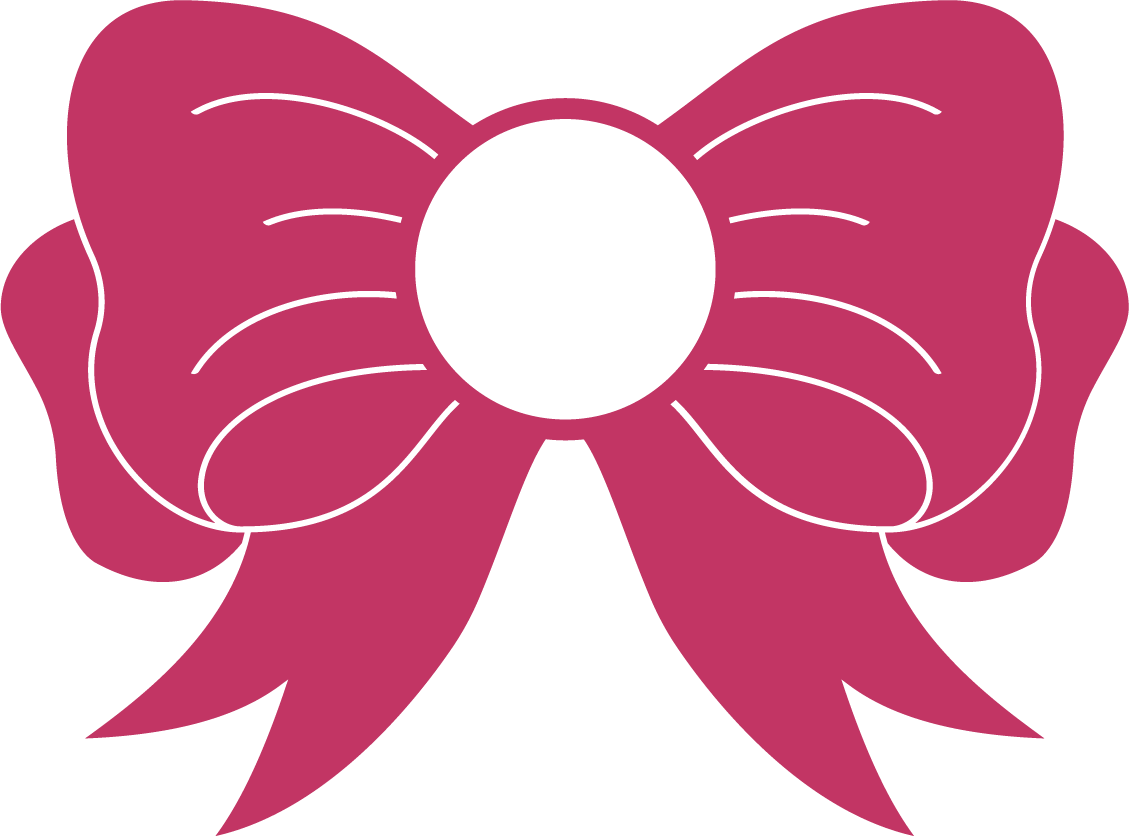 Download Free Bow with circle for monogram SVG DXF EPS Cut File - Free DXF SVG Vectors Design