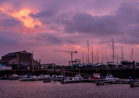 Photo of another view of the sunset at Maryport Marina