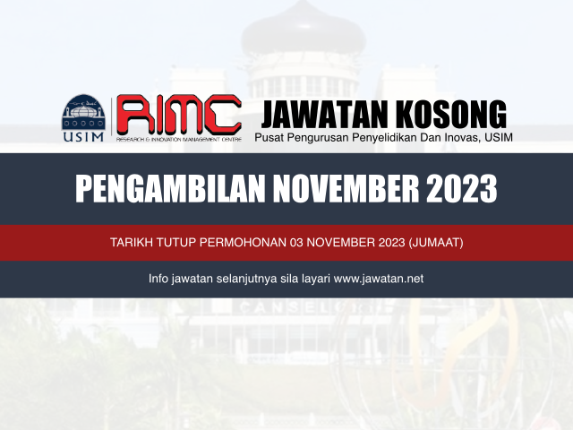 Jawatan Kosong PPPI USIM November 2023