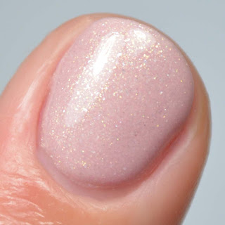 pink shimmer nail polish