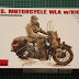 Miniart 1/35 U.S. Motorcycle WLA w/Rider (35172)