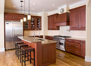 kitchens with cherry cabinets