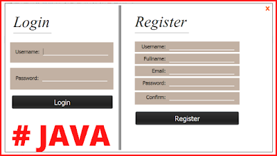 Java Login And Register Form With Text File