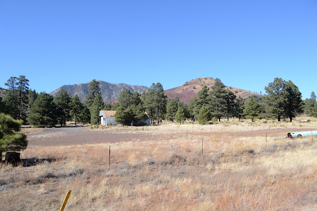 Eldon Mountain behind a vanishing hill