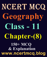Geography MCQ, Class-11, Chapter-8, Solar Radiation, Heat Balance, and Temperature