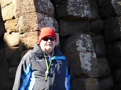 Our Ireland Adventure Day 13 - The Giant Causeway hike (Paul wearing his new Bushmills Jacket)