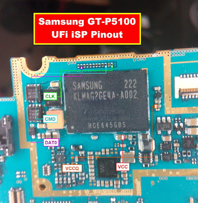 ISP PinOut Samsung GT-P5100