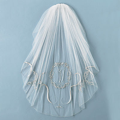 Kristina Eaton Ltd. embroidered bridal veil
