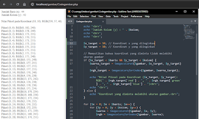 Cara Membaca Nilai Piksel Gambar Di Setiap Channel Warna dengan PHP