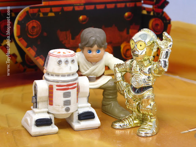 Luke granjero - - R2D5 - C3PO "action set" la venta e los androides (STAR WARS - GALACTIC HEROES - HASBRO)