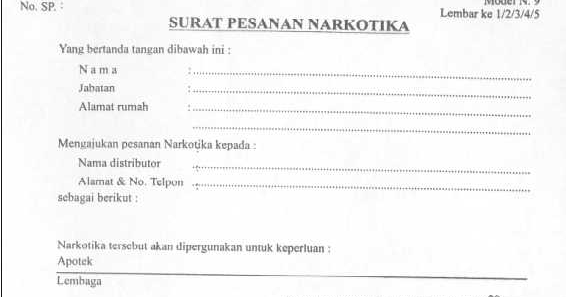 Pengelolaan Narkotika (Pemesanan, Penyimpanan, Penyerahan)