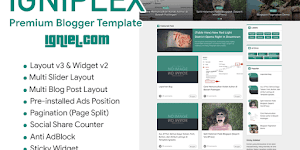 Igniplex 2.1 Premium Responsive Blogger Template