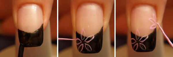 truque para unhas com flores perfeitas