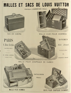 Ad for Louis Vuitton luggage, 1898