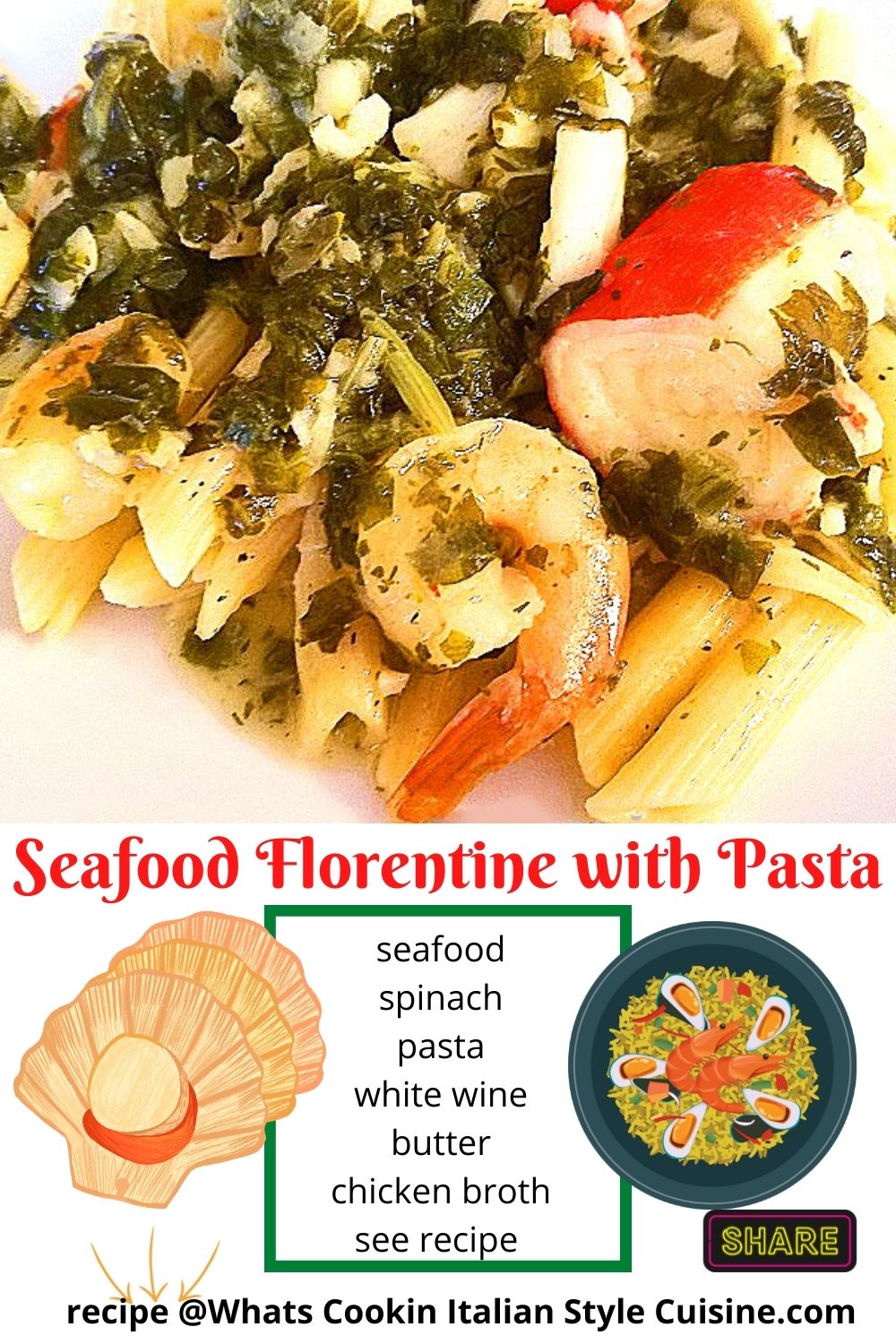pin for later seafood pasta recipe