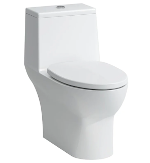 Clean-lined modern toilet by Laufen Savoy.