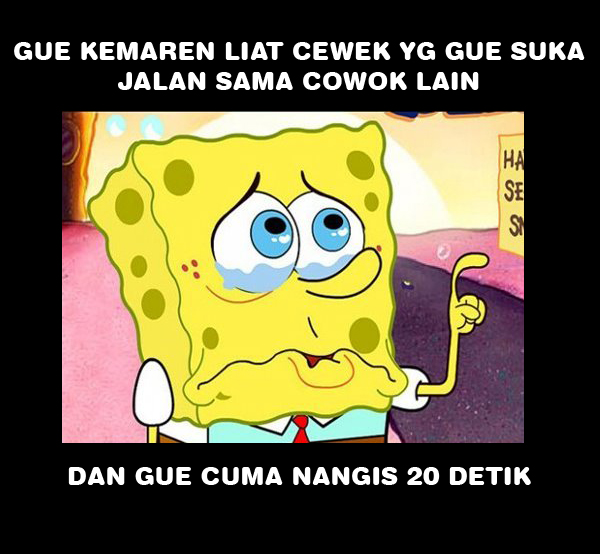  Gambar  Meme Lucu  Spongebob  Galau Gambar  Lucu  Terbaru