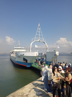 bercuti di Seoul Korea, seagull boat ride
