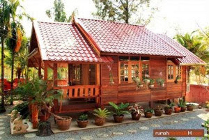 Contoh Desain Rumah Kayu Bergaya Modern