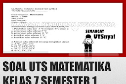 Soal UTS Matematika Kelas 7 Semester 1 - Wawasan Pendidikan Nusantara