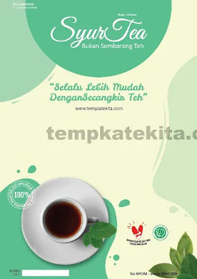 Download Desain Kemasan Produk Minuman Teh Coreldraw Dan Photoshop