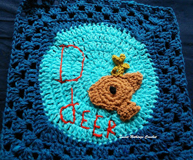 free crochet pattern, free crochet mitered granny square pattern, free crochet deer motif, free crochet deer mitered granny square pattern, free crochet woodland animal pattern, Oswal Cashmilon, Project Chemo Crochet, Pradhan stores,