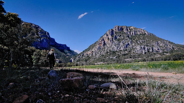 Camino de la orilla del embalse