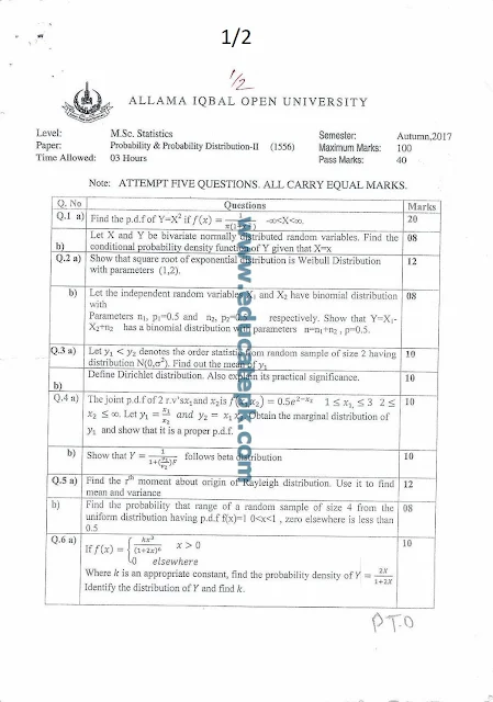 aiou-old-papers-msc-statistics-1556