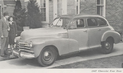 Advertising photo of 1947 Chevrolet.