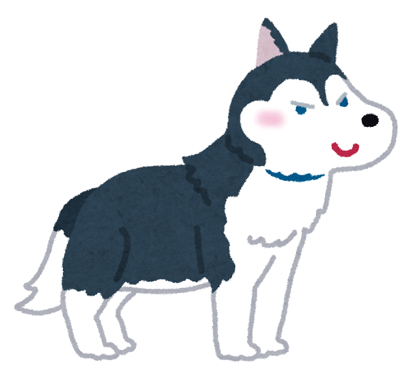 シベリアン ハスキーのイラスト 犬 かわいいフリー素材集 いらすとや