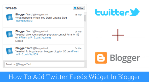 Twitter Feeds Widget in Blogger