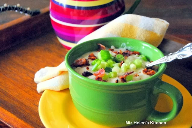 Slow Cooker Cheesy Potato Soup at Miz Helen's Country Cottage