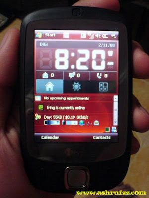 My HTC Touch on DiGi Broadband Mobile