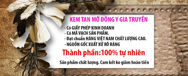 kem tan mỡ đông y