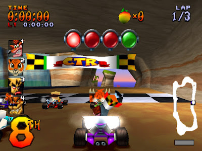 game PS1 CTR balap