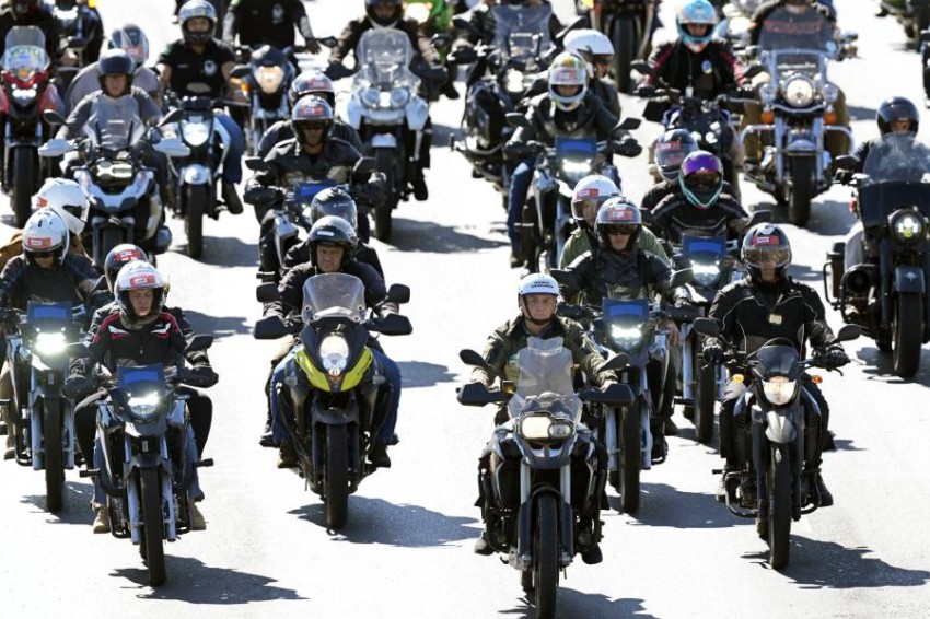 With a motorcycle, Brazilian President Jair Bolsonaro organizes another rally without masks Brazilian President Jair Bolsonaro drove a motorbike without using a mask, on Sunday, in the capital, Brasilia, during a motorbike rally.