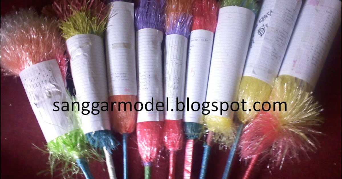  Membuat  Sulak atau Kemoceng  dari  Tali  Rafia  Sanggar Model