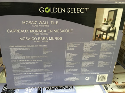 Costco 862775 - Golden Select Glass and Stone Mosaic Wall Tile - Your kitchen deserves the best