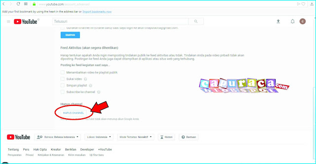 Cara Menghapus Channel di Youtube