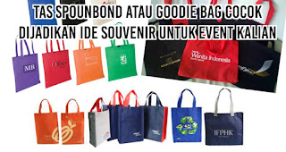 Tas Spounbond atau Goodie Bag cocok dijadikan ide souvenir untuk event kalian