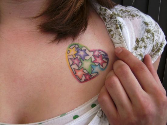 2012 Heart Tattoos for Girls