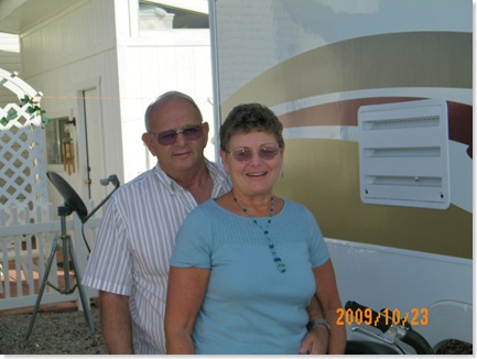 Bill and Peggy Bullock arrived today