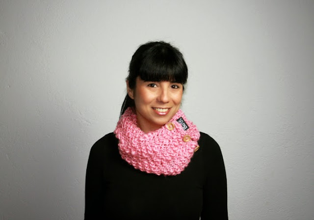 ROSY infinity scarf by BERTH handmade