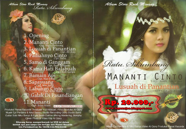 Ratu Sikumbang - Mananti Cinto (Album Slowrock Minang)