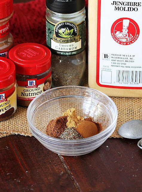 Chai Spice Mixture in Small Glass Bowl Image